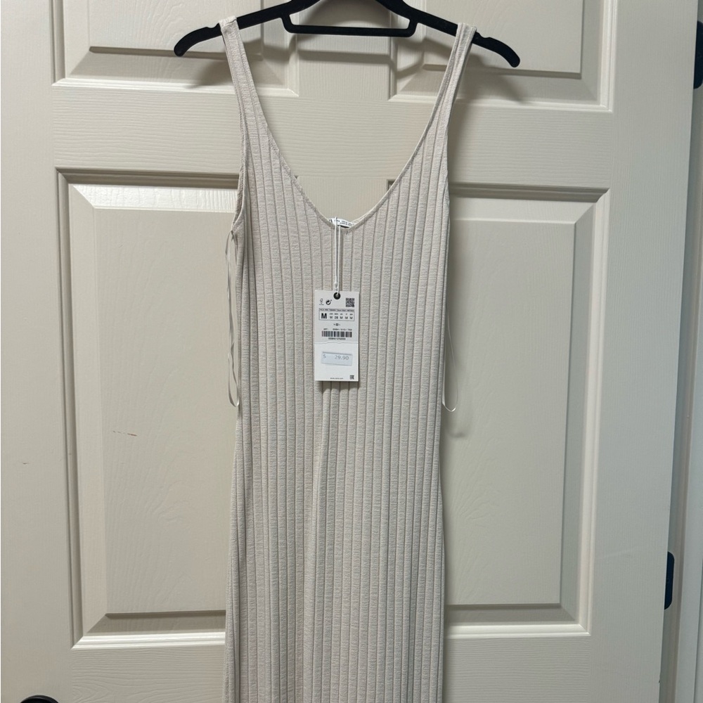 Zara summer ribbed dress